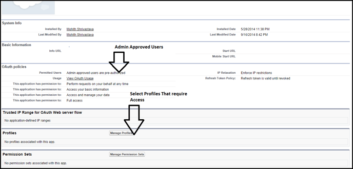Salesforce integration guide - admin approved users